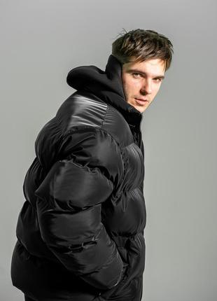 Winter men's jacket OGONPUSHKA Homie 2.0 Silk black1 photo
