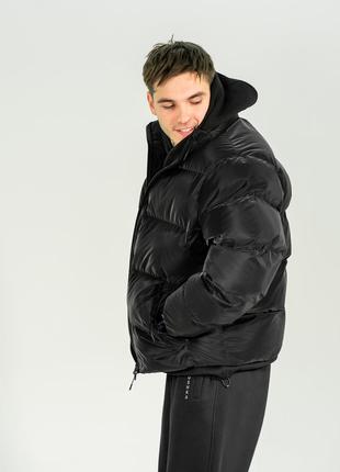 Winter men's jacket OGONPUSHKA Homie 2.0 Silk black3 photo