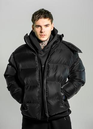 Winter men's jacket OGONPUSHKA Homie 2.0 Silk black5 photo