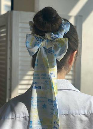 Twilly - designer scarf tie " Ukrainian Mavka"  hairband from My Scarf (Twilly plus scrunchie)1 photo