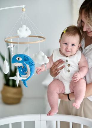 Musical baby mobile with bracket "Ocean"