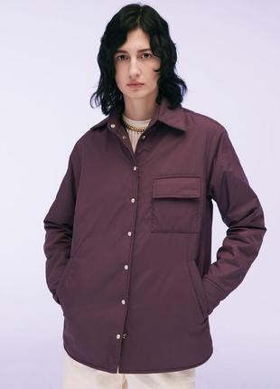 Shirt-jacket “Lesya” plum