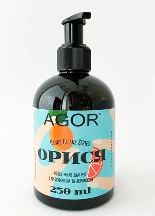 Liquid hand soap agor orisya with grapefruit and apricot 250 ml