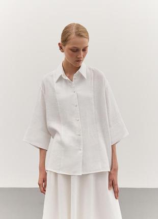 WHITE LINEN SHIRT