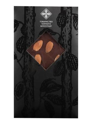 Dark chocolate with almonds