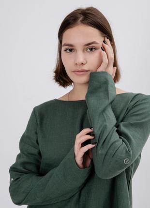 Linen oversize wide transformer dress midi2 photo
