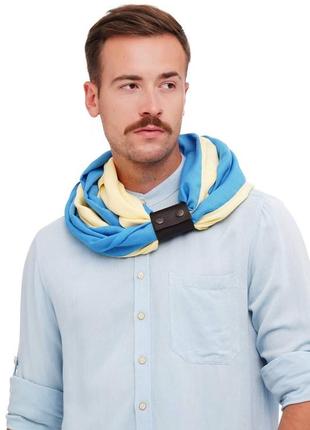 Cashmere men's stylish scarf Snood  "Ukraine" from the designer art sana9 photo