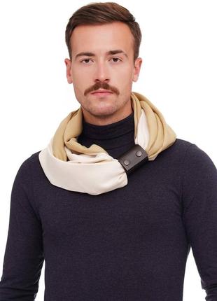 Cashmere men's stylish scarf Snood  "Ukraine" from the designer art sana1 photo