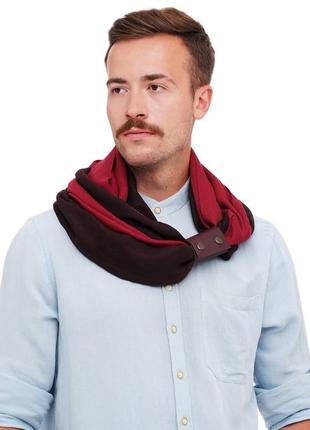 Cashmere men's stylish scarf Snood  "Ukraine" from the designer art sana