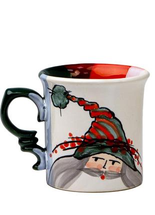 Christmas handmade ceramic mug santa new year 2023