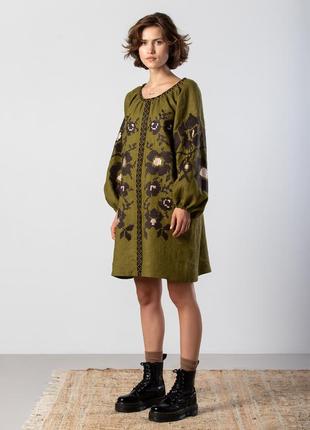 Embroidered dress with wide sleeves Marsh1 photo