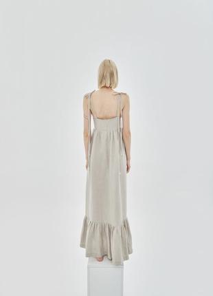 Long linen&cotton sundress "Eco"4 photo