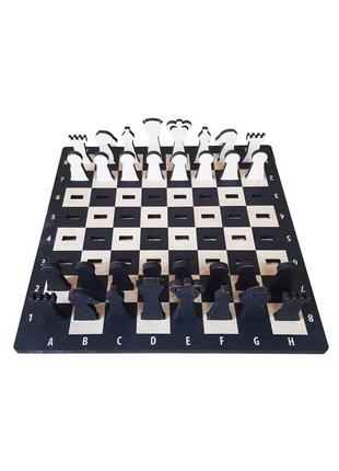 Chess with laser engraving 'Sad Horse '1 photo