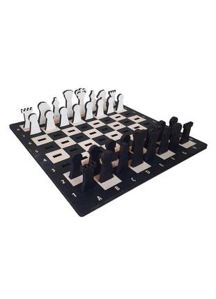 Chess with laser engraving 'Sad Horse '5 photo