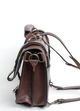 Model UniLug. Natural Bull's Leather Briefcase backpack for men4 photo