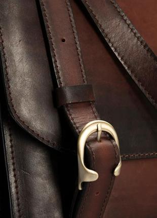Model UniLug. Natural Bull's Leather Briefcase backpack for men6 photo