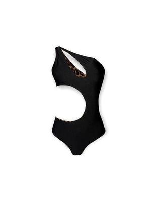 GIA reversible leopard + black swimsuit2 photo