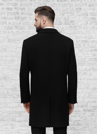 Men's Coat Quadri Black3 photo
