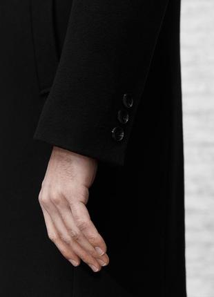 Men's Coat Quadri Black6 photo