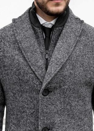 Men's coat iClass Grey T-0435 photo