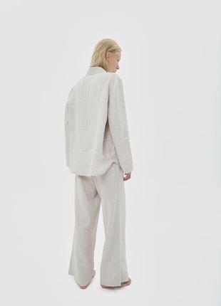 Oversized linen 2 piece set – shirt and pants "Eco"4 photo