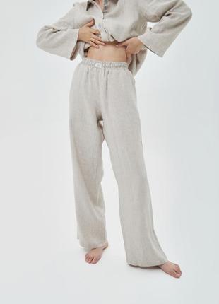 Oversized linen 2 piece set – shirt and pants "Eco"3 photo