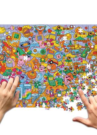 Jigsaw puzzle orner back to the 90's. games 500 elements - 12026