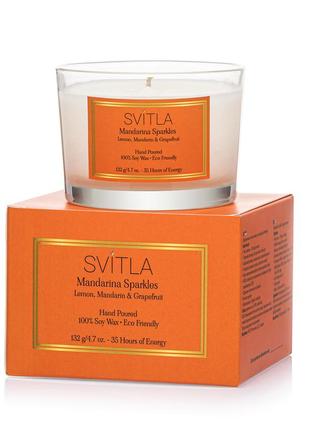 MANDARINA SPARKLES scented candle by SVITLA