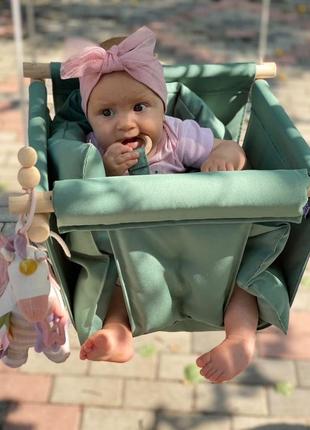 Fabric hanging children's swing from Infancy "Gallet"3 photo