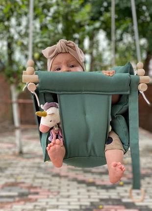 Fabric hanging children's swing from Infancy "Gallet"5 photo