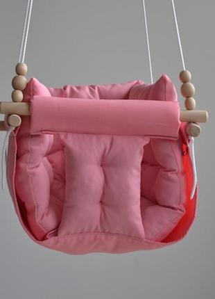 Fabric hanging children's swing from Infancy "Gallet" pink2 photo