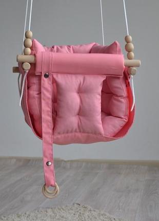 Fabric hanging children's swing from Infancy "Gallet" pink1 photo