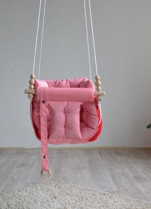 Fabric hanging children's swing from Infancy "Gallet" pink6 photo