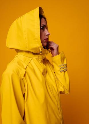 Casual Style Women's Yellow Travel Raincoat by Parasol'ka7 photo