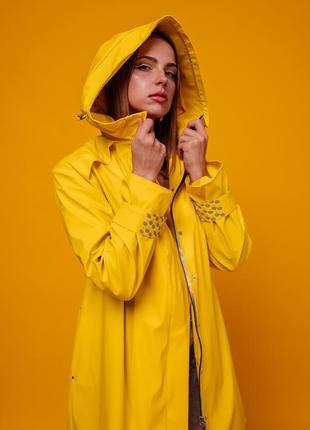 Casual Style Women's Yellow Travel Raincoat by Parasol'ka8 photo
