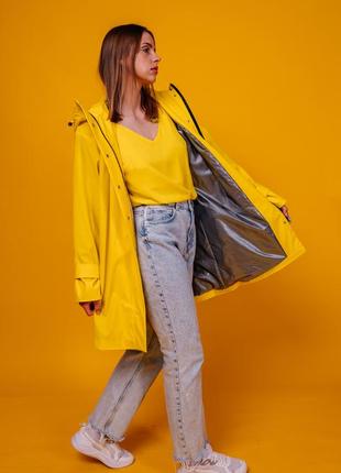 Casual Style Women's Yellow Travel Raincoat by Parasol'ka9 photo