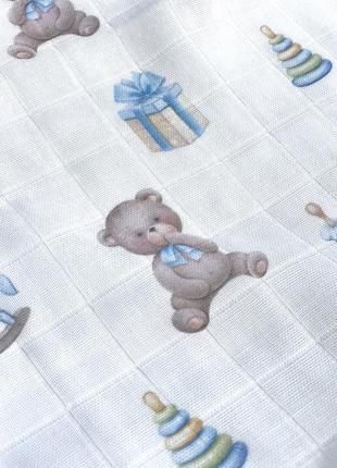 Muslin baby swaddle blanket from momma&kids brand2 photo