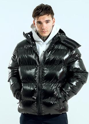 Winter men's jacket OGONPUSHKA Homie 2.0 black lacquer1 photo