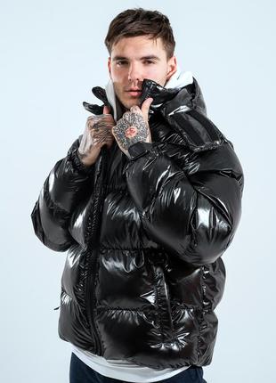 Winter men's jacket OGONPUSHKA Homie 2.0 black lacquer5 photo