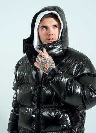 Winter men's jacket OGONPUSHKA Homie 2.0 black lacquer6 photo
