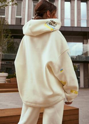 HOODIE MILKY OVERSIZE 'INDEPENDENT' GEPUR8 photo