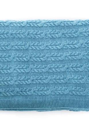 Plaid Tris, aqua-blue, 180x210 cm1 photo