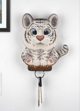 Key holder for wall - "Macan" the tiger