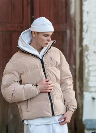 Winter jacket for men OGONPUSHKA Homie 2.0 Silk beige