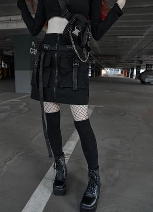 Skirt techwear OGONPUSHKA Win black6 photo