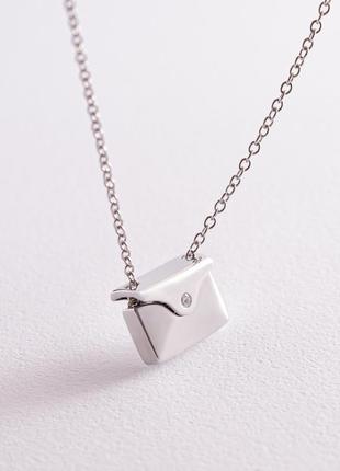 Sterling Silver Personalized Letter Envelope Necklace 1812157 photo