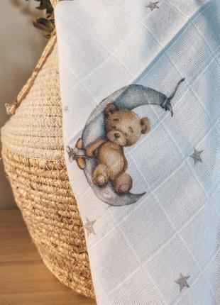 Muslin baby swaddle blanket from momma&kids brand5 photo
