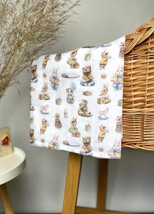 Muslin baby swaddle blanket from momma&kids brand1 photo