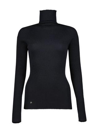 Cannelure roll-neck sweater