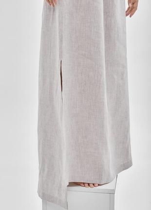 Linen suit boho style- top with a maxi skirt10 photo
